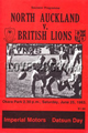 North Auckland v British Lions 1983 rugby  Programmes